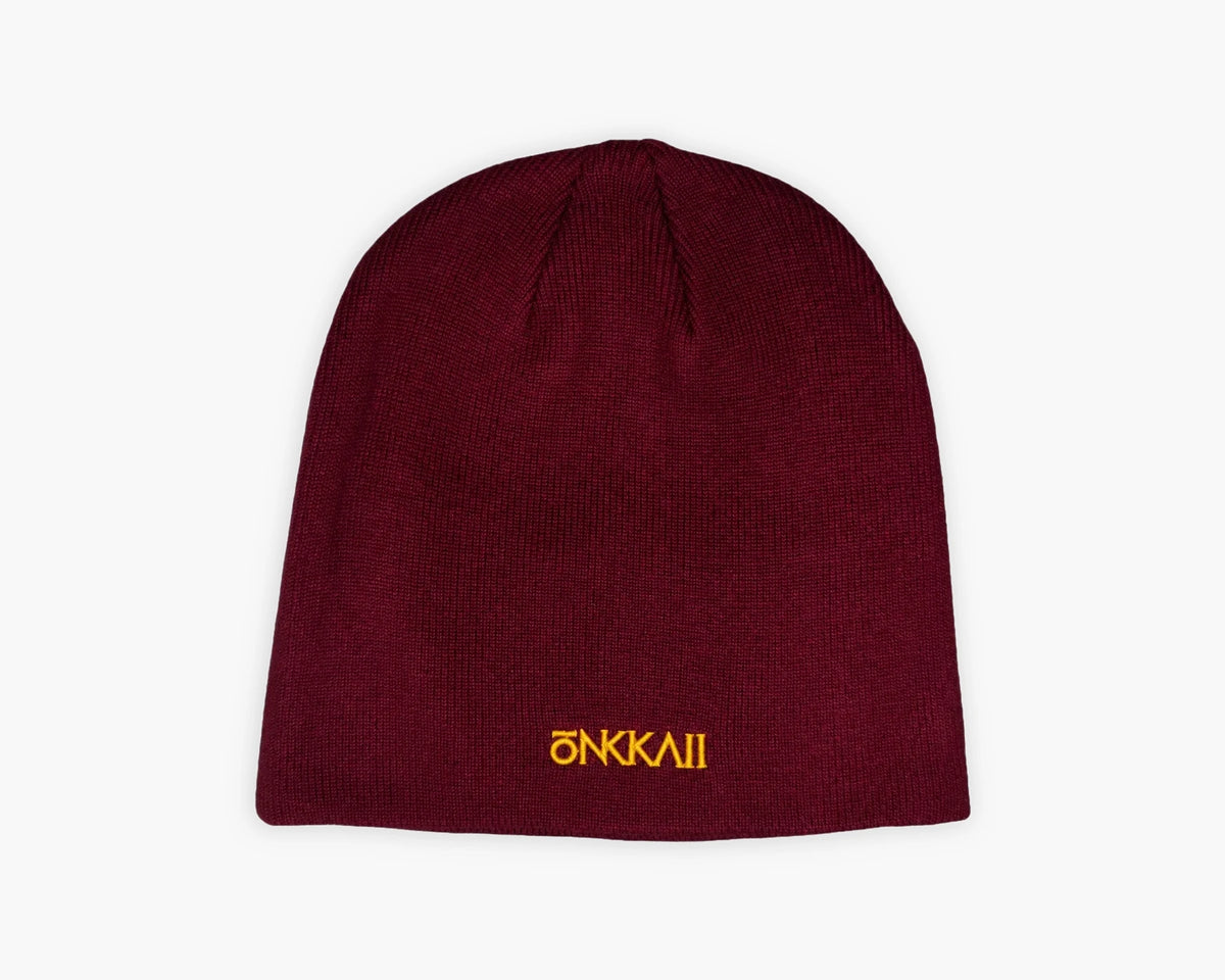 Acrylic Beanie — Maroon